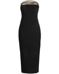 Genny - Midi-Jurk Verfraaid Met Pailletten - Lyst