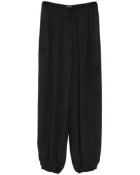 forte_forte - Drawstring-Waist Elasticated-Cuff Trousers - Lyst