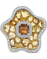 HYT Jewelry - Flower-Shape Diamond Statement Ring - Lyst