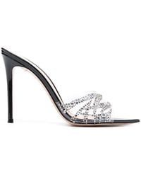 Gianvito Rossi - Rika 105mm Crystal-embellished Mules - Lyst