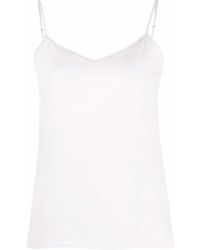 Fabiana Filippi - Top con cuello en V y cuentas - Lyst
