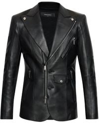 DSquared² - Leather Jacket - Lyst