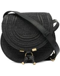 Chloé - Marcie Woven-Detail Flap Shoulder Bag - Lyst