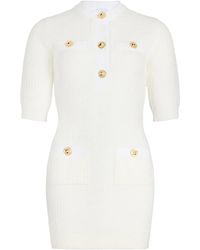 Patou - Waffle-Knit Cotton Mini Dress - Lyst