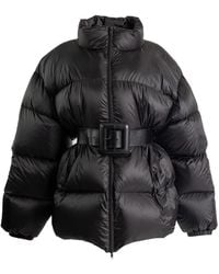 Balenciaga - Belted Puffer Jacket - Lyst
