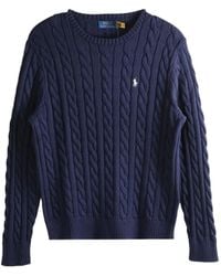 Polo Ralph Lauren - Classic Ribbed Neck Long Sleeve Sweater - Lyst