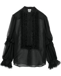 Noir Kei Ninomiya - Ruffled Blouse - Lyst