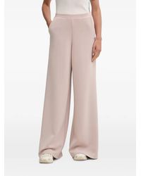 Guess - Logo-Plaque Palazzo Pants - Lyst