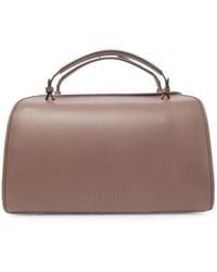Peserico - Logo-Debossed Calf Leather Tote Bag - Lyst