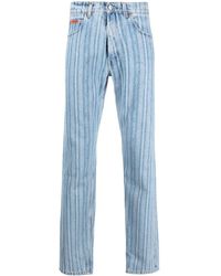 Martine Rose - Striped Straight-leg Jeans - Lyst