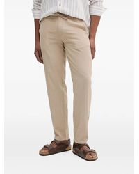 Lindbergh - Drawstring-Waistband Straight-Leg Trousers - Lyst