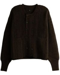 TAIGA TAKAHASHI - Lot.506 Double-Breasted Textured-Knit Cardigan - Lyst