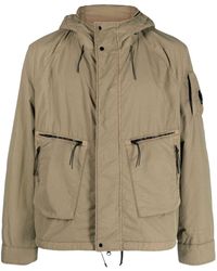 C.P. Company - Lens-detail Padded Hooded Jacket - Lyst