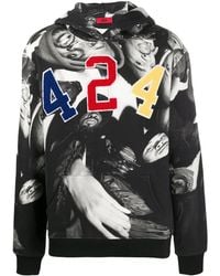 424 - X Wu Tang Photo-Print Hoodie - Lyst