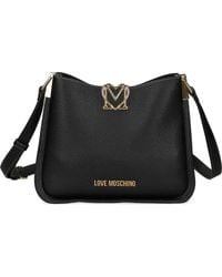 Love Moschino - Sac À Bandoulière À Plaque Logo - Lyst