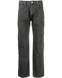 Trussardi - Mid-Rise Straight-Leg Trousers - Lyst