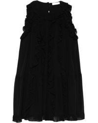 Ulla Johnson - Mini-Jurk Met Ruches - Lyst