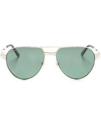 Cartier - Santos De Cartier Navigator-Frame Sunglasses - Lyst