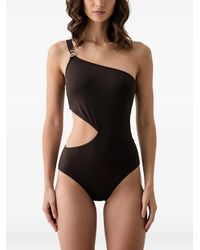 MICHAEL Michael Kors - One-Shoulder Cut-Out Swimsuit - Lyst