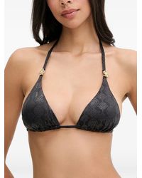 Guess - Haut De Bikini À Dos Nu Et Motif Logo - Lyst