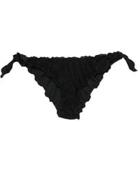 MC2 Saint Barth - Ruffled Side-Tie Bikini Bottoms - Lyst
