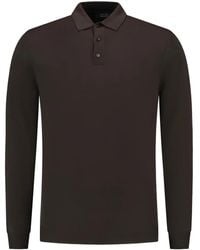 Zanone - Long-Sleeved Wool Polo Shirt - Lyst