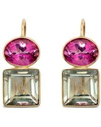 Lizzie Fortunato - 14K Duo Topaz And Amethyst Earrings - Lyst
