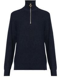 Paul & Shark - Shark Tag Tech Wool Half Zip Sweater - Lyst