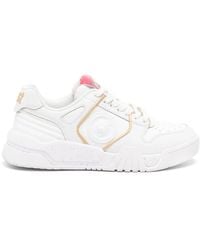 Just Cavalli - Tiger Head-Motif Leather Sneakers - Lyst