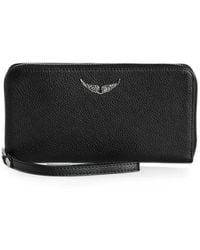 Zadig & Voltaire - Compagnon Grained Leather Wallet - Lyst