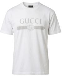 Gucci - Logo-Print Cotton T-Shirt - Lyst