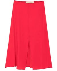 Valentino Garavani - Front-Slit Midi Skirt - Lyst