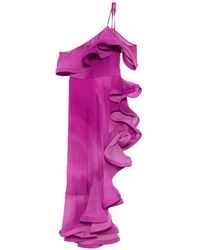 SIMONA CORSELLINI - Ruffled One-Shoulder Asymmetric Dress - Lyst