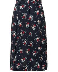 N°21 - Plooirok Met Bloemenprint - Lyst