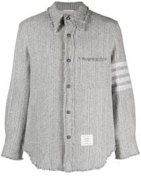 Thom Browne - Overhemd Met Vier Strepen - Lyst