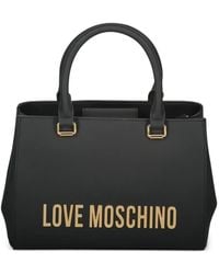 Love Moschino - Logo Lettering Rigid Tote Bag - Lyst