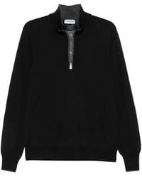 Gran Sasso - Quarter-Zip Mock-Neck Sweater - Lyst