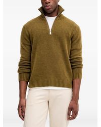 Sisley - Zip-Up Roll-Neck Sweater - Lyst