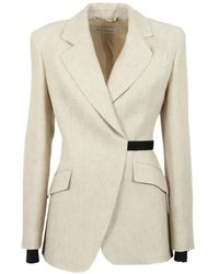 Max Mara - Belted Peak-Lapel Blazer - Lyst