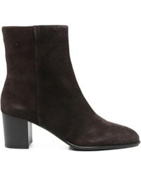 Bibi Lou - North Suede Block-Heel Ankle Boots - Lyst