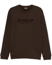 Dondup - Flocked-Logo Sweatshirt - Lyst