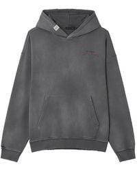 FIVE CM - Graphic-Print Distressed Hoodie - Lyst
