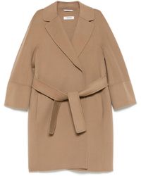 Max Mara - Abrigo De Lana Virgen Con Botones - Lyst