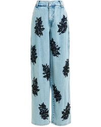 Essentiel Antwerp - Icie スパンコール ビーズトリム ジーンズ - Lyst