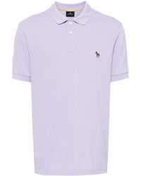 PS by Paul Smith - Zebra-appliqué Cotton Polo Shirt - Lyst