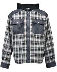 BREATH - Hooded Check Shirt - Lyst