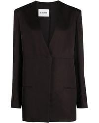 Jil Sander - Vネック シングルジャケット - Lyst
