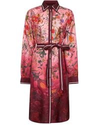 Gucci - Silk Twill Shirt Dress - Lyst