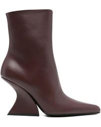 Mugler - 90Mm Sculpted-Heel Pointed-Toe Boots - Lyst