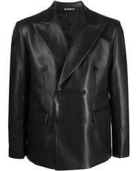 MISBHV - Double-breasted Leather-effect Jacket - Lyst